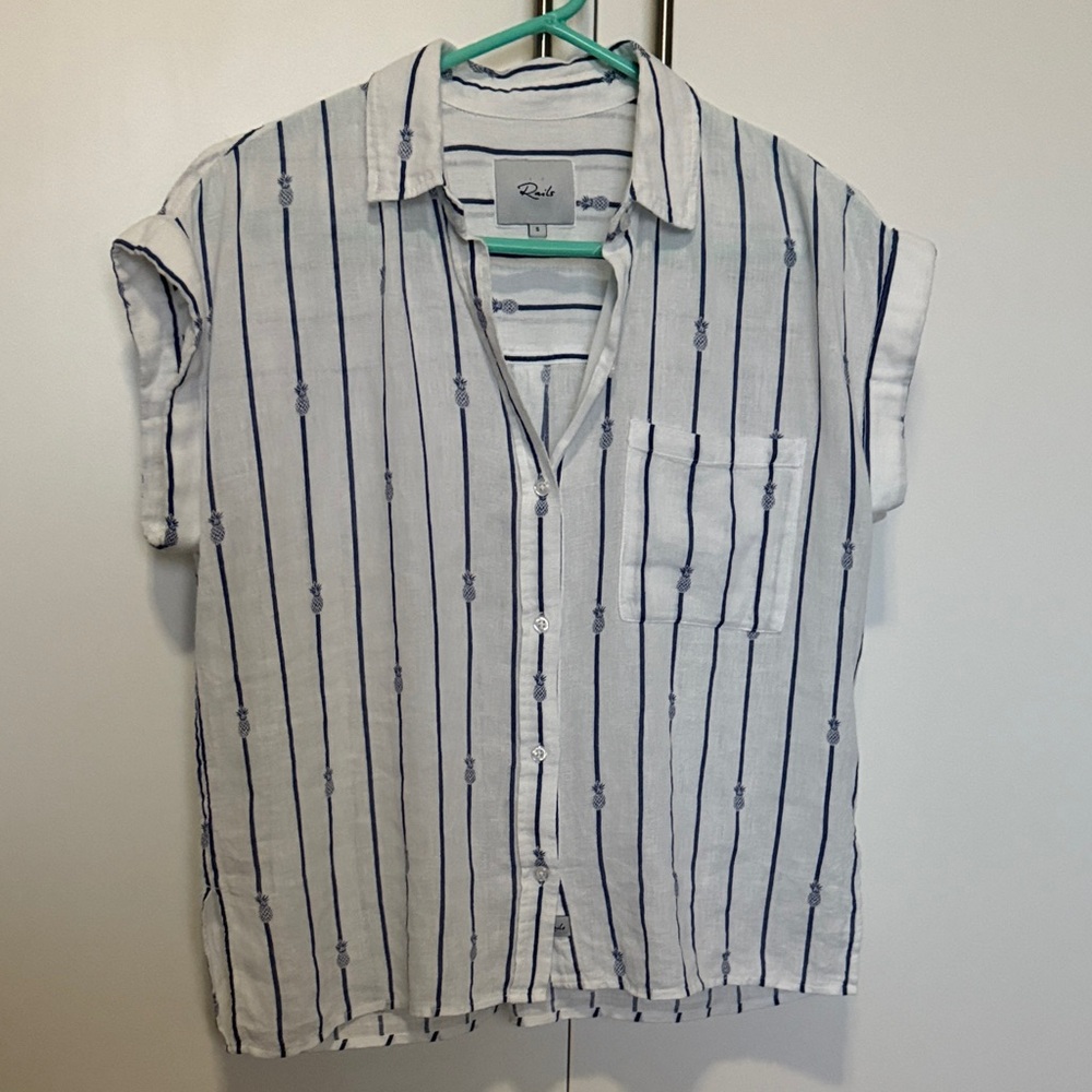 Rails Linen Blend Whitney Shirt- pineapple